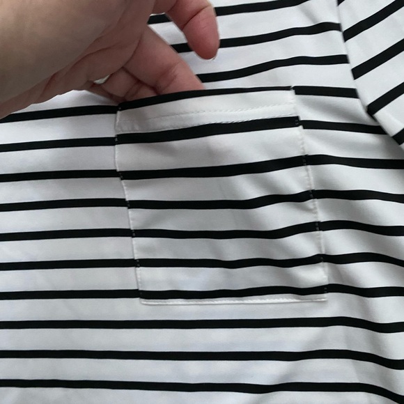 SHEIN Monochrome Striped Long Sleeve Tee - Picture 3 of 8